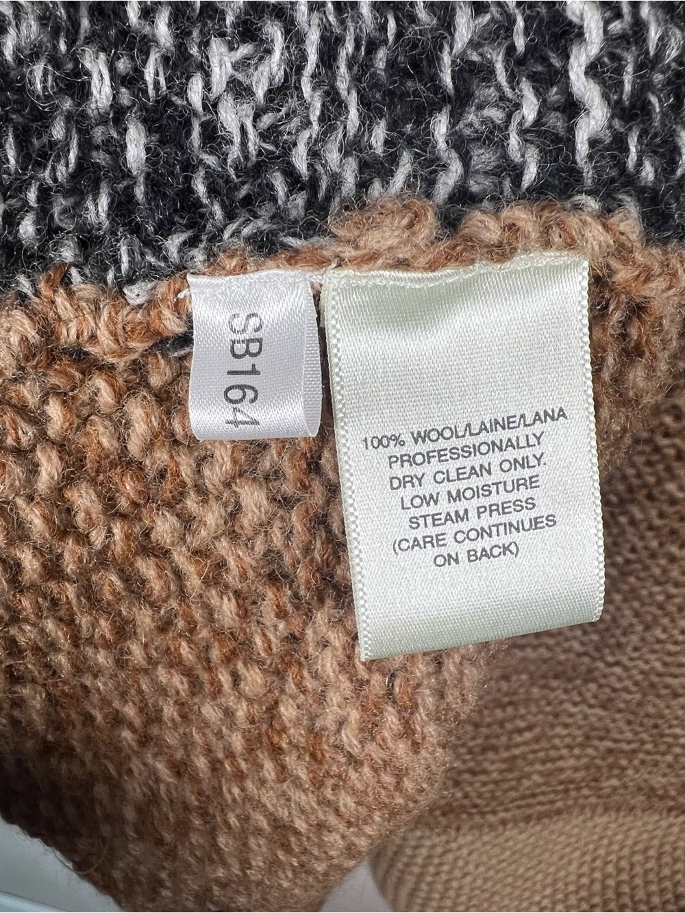 Susan Bristol Wool Patchwork Long Cardigan Sweater Women XL Lagenlook Artsy Boho - Picture 6 of 7